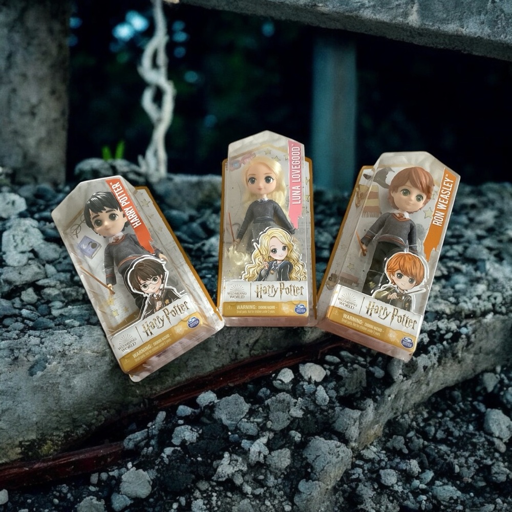 Wizarding World Of Harry Potter 8 Inch Dolls 3 Pack, Harry, Luna & Ron